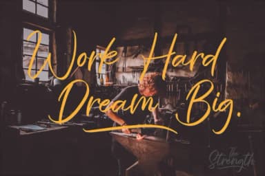 The Strength Font by aminmario — Script Handwritten Font — thumbnail 4