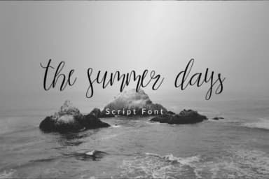 The Summer Days Script Font by Firtana — Script Handwritten Font — thumbnail 1