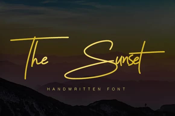 The Sunset Font by Graphix Line Studio — Script Handwritten Font