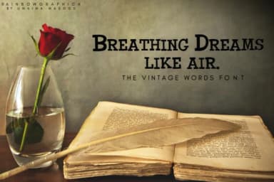 The Vintage Words Font by RainbowGraphicx — Script Handwritten Font — thumbnail 2