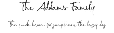 The Addams Family by Cat.B — Script Handwritten Font — thumbnail 1