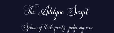 The Adelyne Script by ReyreyBlue — Script Handwritten Font — thumbnail 2