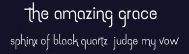 The amazing grace by 7NTypes — Sans Serif Font — thumbnail 2