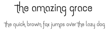 The amazing grace by 7NTypes — Sans Serif Font — thumbnail 1