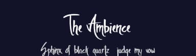 The Ambience by PremiereGraphics — Script Handwritten Font — thumbnail 2