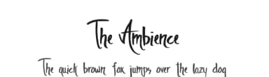 The Ambience by PremiereGraphics — Script Handwritten Font — thumbnail 1