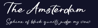 The Amsterdam by Etik Fatimah — Script Handwritten Font — thumbnail 2
