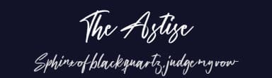 The Astise by Hugefonts — Script Handwritten Font — thumbnail 2