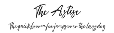 The Astise by Hugefonts — Script Handwritten Font — thumbnail 1