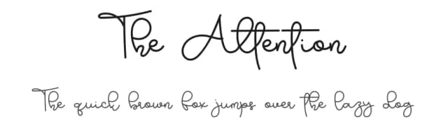 The Attention by Erik Studio — Script Handwritten Font