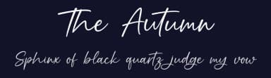The Autumn by Graphix Line Studio — Script Handwritten Font — thumbnail 2