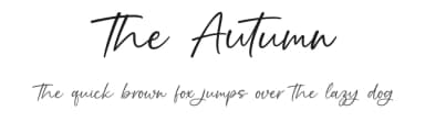 The Autumn by Graphix Line Studio — Script Handwritten Font — thumbnail 1
