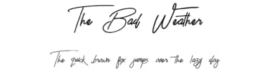 The Bad Weather by CconceptLab — Script Handwritten Font — thumbnail 1