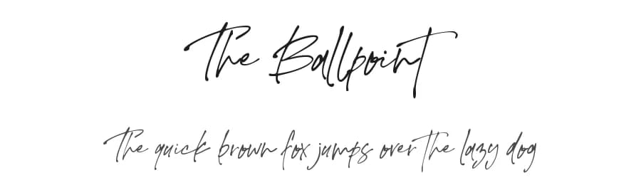 The Ballpoint by AminMario — Script Handwritten Font
