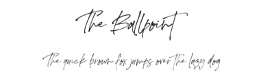 The Ballpoint by AminMario — Script Handwritten Font — thumbnail 1
