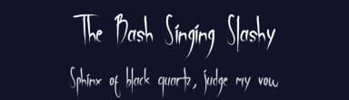 The Bash Singing Slashy by Jadatype — Script Handwritten Font — thumbnail 2