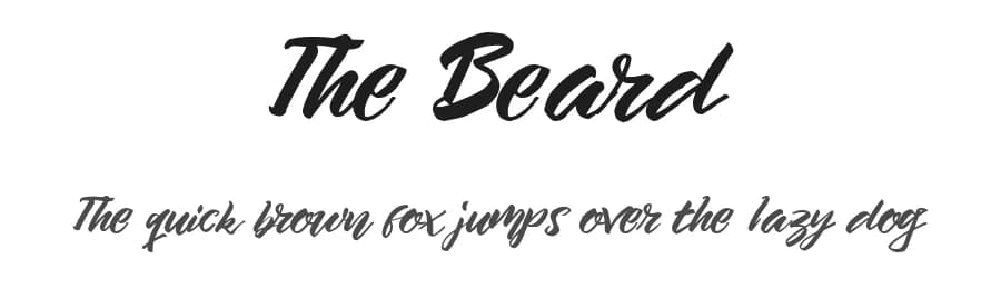 The Beard by Dirtyline Studio — Script Handwritten Font