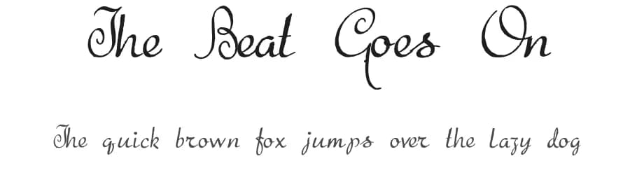 The Beat Goes On by Intellecta Design — Script Handwritten Font