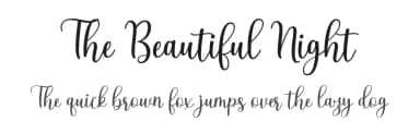 The Beautiful Night by Attract Studio — Script Handwritten Font — thumbnail 1