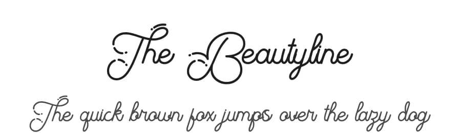 The Beautyline by PutraCetol Studio — Script Handwritten Font