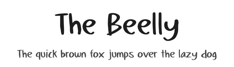 The Beelly by Scratch Design — Script Handwritten Font
