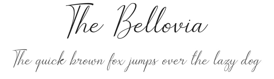 The Bellovia by Sibelumpagi — Script Handwritten Font
