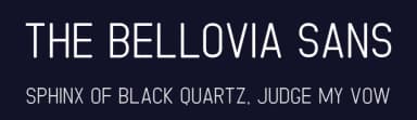 The Bellovia Sans by Sibelumpagi — Sans Serif Font — thumbnail 2
