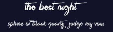 The Best Night by JSH creates — Script Handwritten Font — thumbnail 2