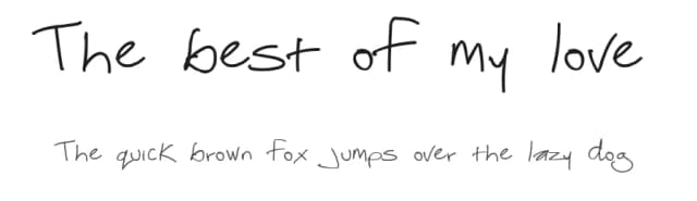 The best of my love by Justin  Biddle — Script Handwritten Font