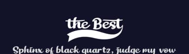 The Best by twinletter — Script Handwritten Font — thumbnail 2