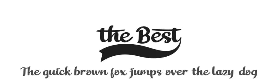 The Best by twinletter — Script Handwritten Font