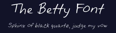 The Betty Font by Eric W — Script Handwritten Font — thumbnail 2