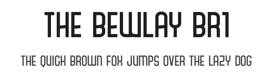 The Bewlay Br1 by Jorn.sb — Sans Serif Font