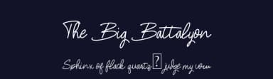 The Big Battalyon by SharkStudio — Script Handwritten Font — thumbnail 2
