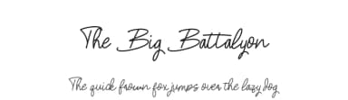 The Big Battalyon by SharkStudio — Script Handwritten Font — thumbnail 1