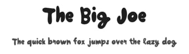 The Big Joe by Woodcutter — Script Handwritten Font — thumbnail 1