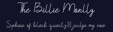 The Billie Monlly by Edric Studio — Script Handwritten Font — thumbnail 2