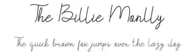The Billie Monlly by Edric Studio — Script Handwritten Font — thumbnail 1