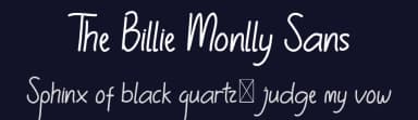 The Billie Monlly Sans by Edric Studio — Script Handwritten Font — thumbnail 2