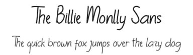 The Billie Monlly Sans by Edric Studio — Script Handwritten Font — thumbnail 1