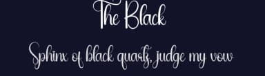 The Black by Andi Moz — Script Handwritten Font — thumbnail 2