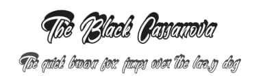 The Black Cassanova by Kotak Kuning Studio — Script Handwritten Font — thumbnail 1