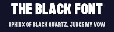 The Black Font by Sven Pels — Sans Serif Font — thumbnail 2