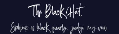 The Black Hat by Thirtypath — Script Handwritten Font — thumbnail 2