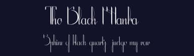 The Black Manba by Maelle.K | Thomas Boucherie — Script Handwritten Font — thumbnail 2