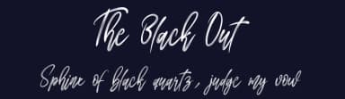 The Black Out by Scratchones — Script Handwritten Font — thumbnail 2