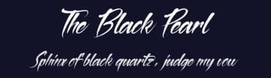 The Black Pearl by Cat.B — Script Handwritten Font — thumbnail 2