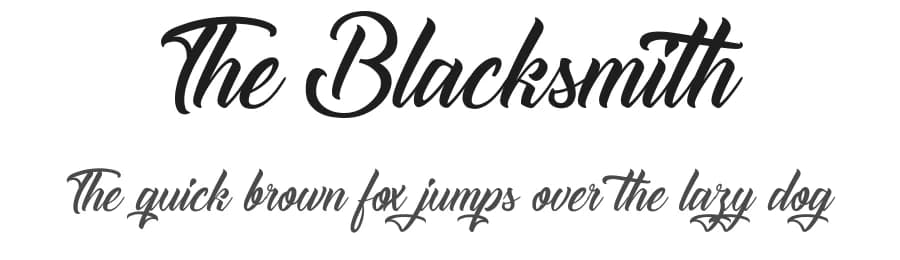 The Blacksmith by Octotype  | Thomas Boucherie — Script Handwritten Font