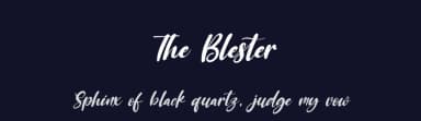 The Blester by Kong Font — Script Handwritten Font — thumbnail 2