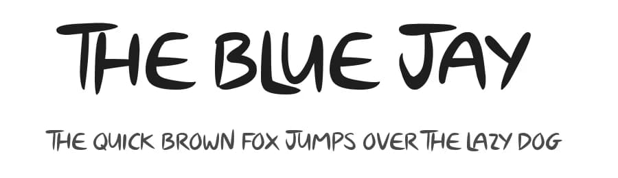 The Blue Jay by JSH creates — Script Handwritten Font